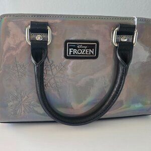 Disney Frozen Loungefly Purse Elsa Embossed Simulated Leather Snowflake